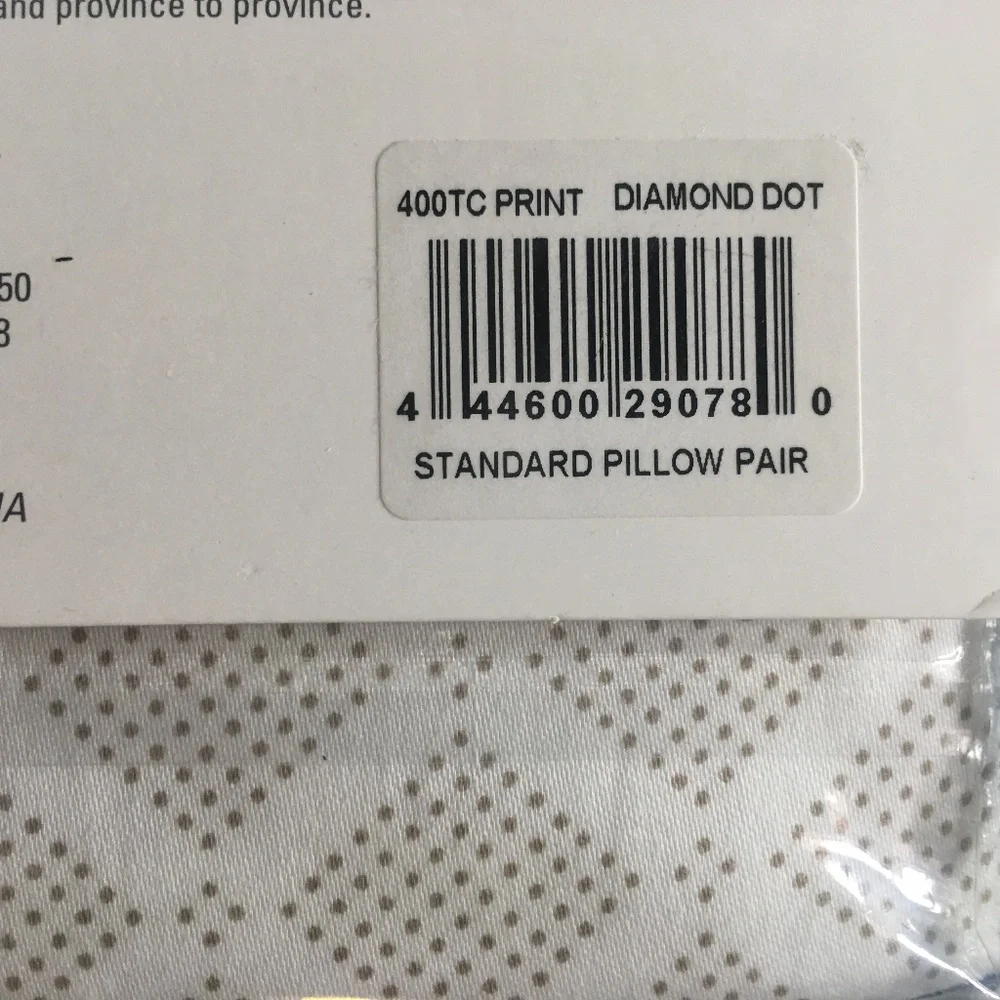 TAN DIAMOND DOT Heartland 400 TC 100% Cotton Sateen STANDARD QUEEN Pillowcases